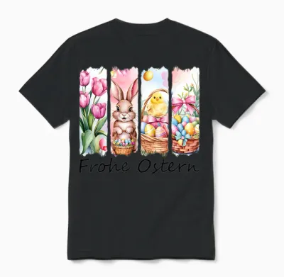 Ostergeschenke Ostern Outfit Osteroutfit Damen Mädchen Unisex T-Shirt - Black