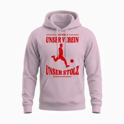 Cottbus Fußball Fan Unisex Hoodie - Light Pink