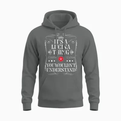 Le Nom De Lucina Est Un Nom De Lucina Que Vous Ne Comprendriez Pas Unisex Hoodie - Graphite Heather