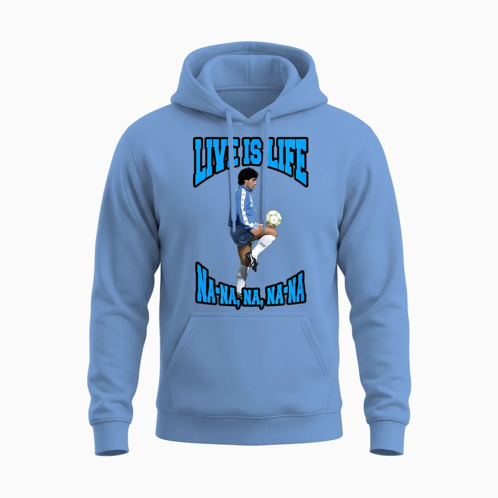 Maradona Opus Unisex Hoodie in Carolina Blue