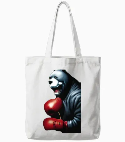 The Ice-Bear Boxer No. 1 Tote Bags - White