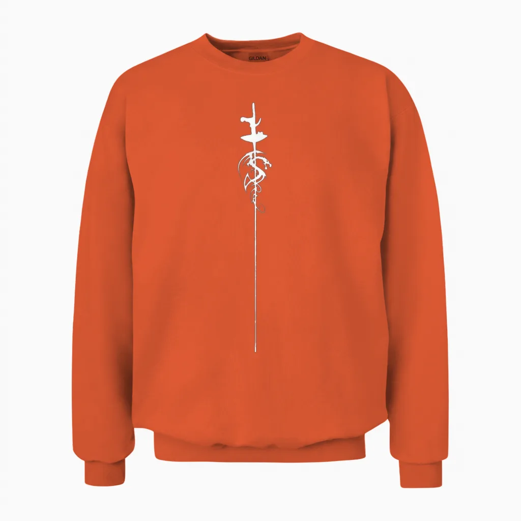 Fencing Game Fencing Gift Fencing Unisex Sweatshirt in Orange