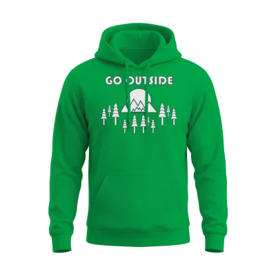 Take a Hike, Hiking Lover, Adventure, Nature. Unisex Hoodie - Irish Green
