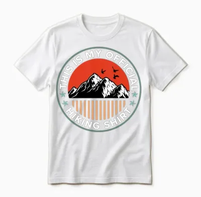 This Is My Official Hiking Shirt Wanderlust Unisex T-Shirt - White