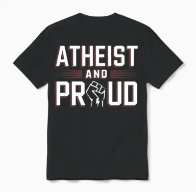 Atheist Skeptic Free Thinker and Secular Humanism Unisex T-Shirt - Black