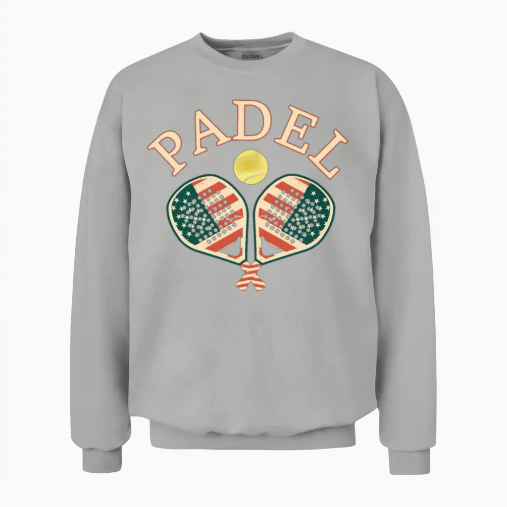 Padel American Unisex Sweatshirt in Ash