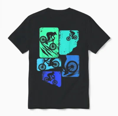 Lustige Fahrrad & Mtb Outfit Geschenkideen Mountain Bike Downhill Biker Mtb Boys Kids Black Short Sleeve T-Shirt S Unisex T-Shirt - Black
