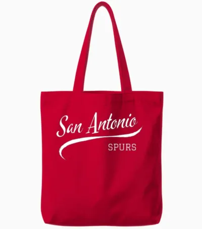 Spurs Retro Tote Bags - Red
