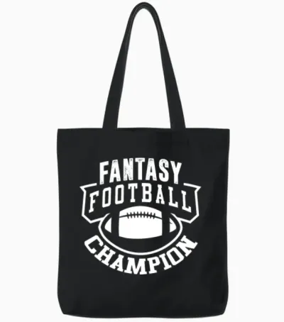 Fantasy Football League Champion Tote Bags - Black