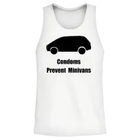 Prevent Minivans Funny Unisex Tank Top - White – 2