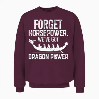 Funny Dragon Boat Racing Unisex Sweatshirt - Maroon