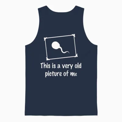 Funny Biology Unisex Tank Top - Navy