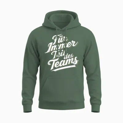 Für Immer Teil - Trainer Abschied Ruhestand Danke Fußball Unisex Hoodie - Military Green