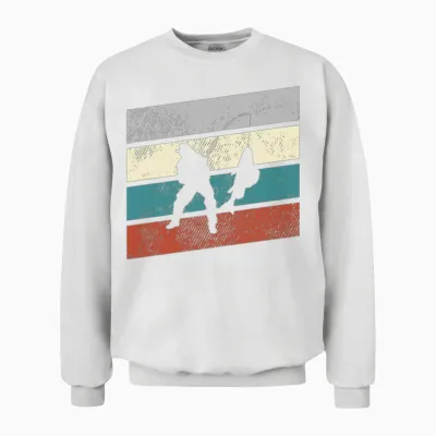 Fishing Retro Unisex Sweatshirt - White
