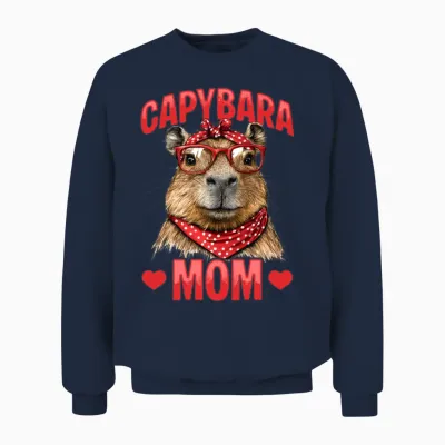 Funny Capybara Dad Unisex Sweatshirt - Navy
