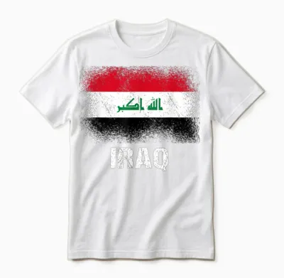 Irakische Flagge Irak Unisex T-Shirt - White