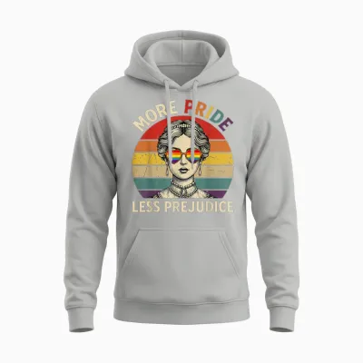 Mehr Stolz Weniger Vorurteil Stolz Monat Lgbtq Schwul Lesben Unisex Hoodie - Ash