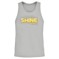 Let Your Light Shine Unisex Tank Top - Ash – 2
