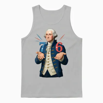 Hugvyn 6-7 7-6 George Washington Seven Six Teacher American Unisex Tank Top - Ash