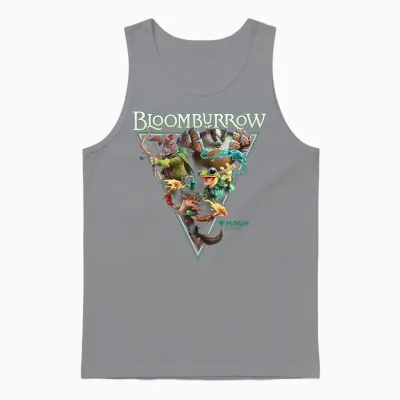 Magic: the Gathering Bloomburrow Portrait Vintage T-Shirt, Black, S Unisex Tank Top - Sport Grey