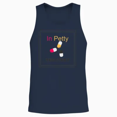 In Petty Recovery Unisex Tank Top - Navy