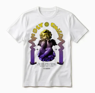 Holy Child Modern Streetwear Unisex T-Shirt - White