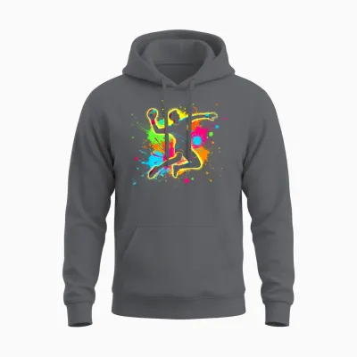 Handball & Handball Graphic | for Men, Boys & Teens Unisex Hoodie - Charcoal