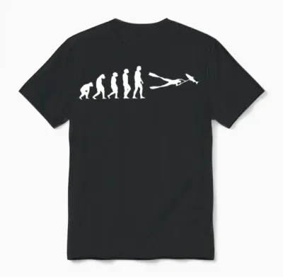 Spearfishing Evolution Unisex T-Shirt - Black