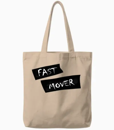 Fast Mover Tote Bags - Natural