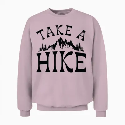 Take a Hike Unisex Sweatshirt - Light Pink