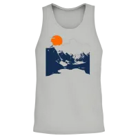 Mountains — Hiking & Outdoors Gift Unisex Tank Top - Ash – 2