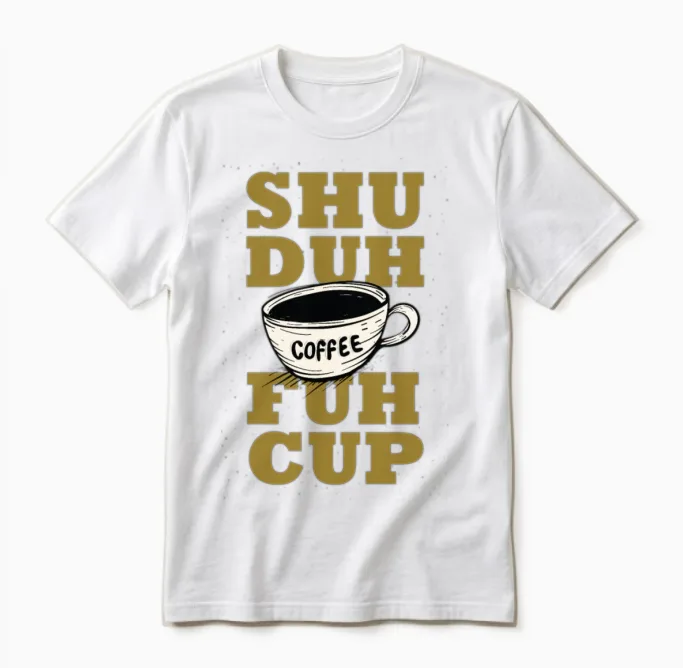 Shu Duh Fuh Cup Unisex T-Shirt in White