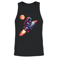 Retro Pixel Space Quest Unisex Tank Top - Black – 2