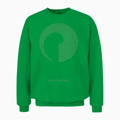 Offizielle Greta Van Fleet Age of Machine Schwarz Unisex Sweatshirt - Irish Green