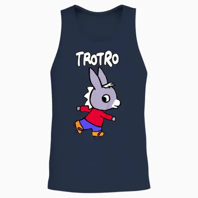 Child Trotro: Learning Adventure Cute Little Donkey Unisex Tank Top - Navy