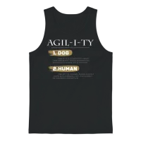 Agility Dog Training — Lovers Unisex Tank Top - Black – 1