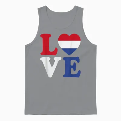 Netherlands Flag Holland Women's Men's Children's Nederland T-Shirt, Orange, S Unisex Tank Top - Sport Grey