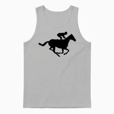 Running Horse Unisex Tank Top - Ash