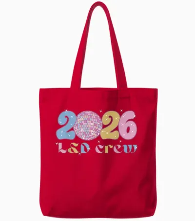 2026 L&d Crew New Years Eve Labor and Delivery Obgyn Nurse Tote Bags - Red
