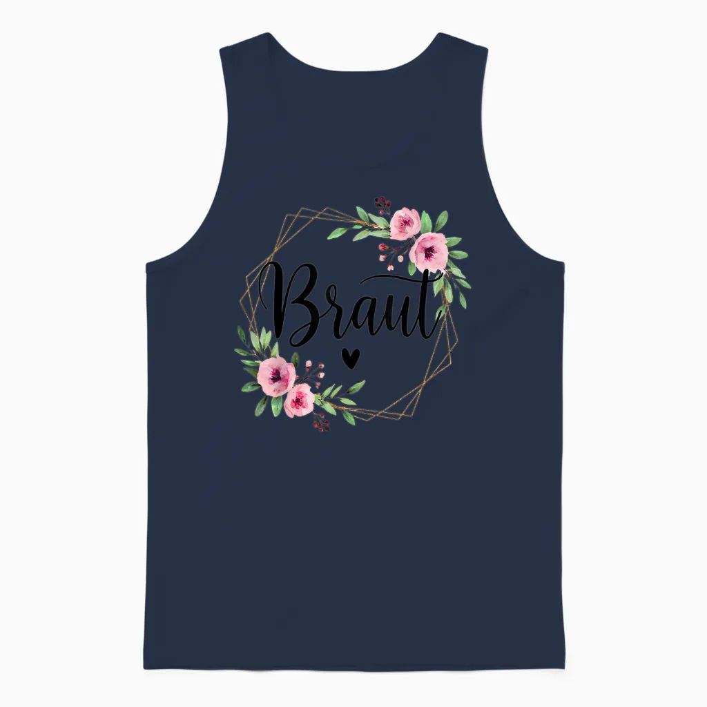 Braut Jga Junggesellenabschied Junggesellinnenabschied Unisex Tank Top in Navy