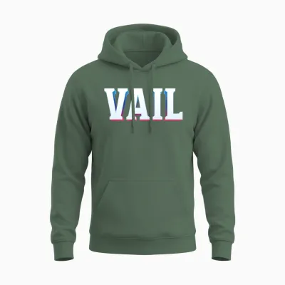 Retro - Vail Unisex Hoodie - Military Green