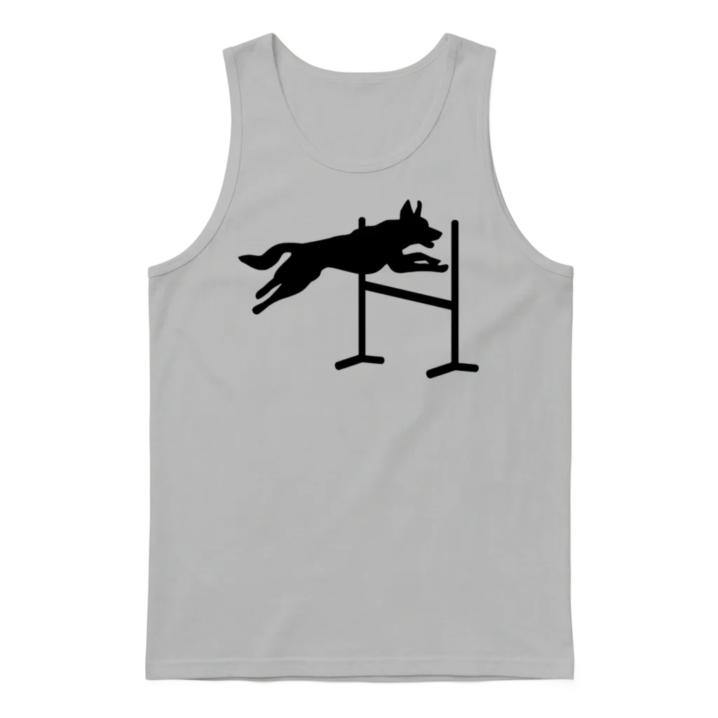 Dog Agility Lovers Unisex Tank Top - Ash