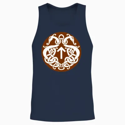 Tyr Rune Unisex Tank Top - Navy