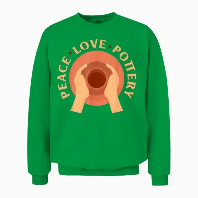 Töpfern Töpferei Töpfer Töpferin Lustiges Töpfern Unisex Sweatshirt - Irish Green