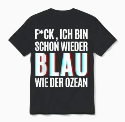 Blau Wie Der Ozean Julian Mia Malle Party Sprüche Sommer B06 Unisex T-Shirt - Black