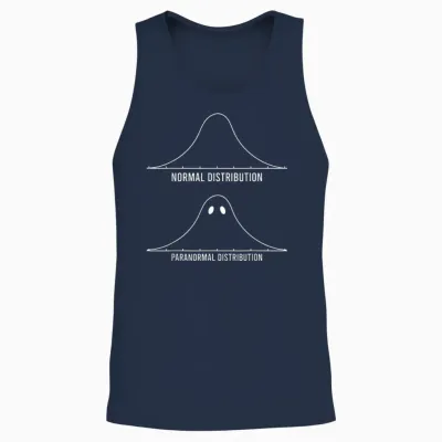 String Theory Science Nerd Physics Student Jokes Geek T-Shirt, Black Unisex Tank Top - Navy