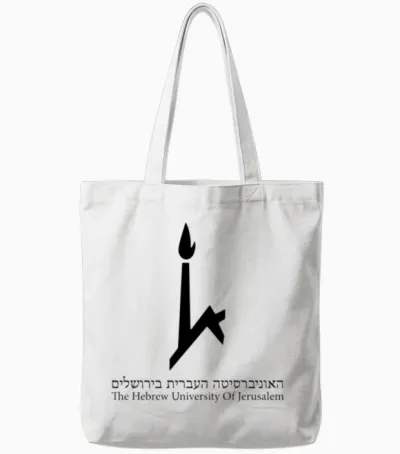 Hebrew University of Jerusalem Tote Bags - White
