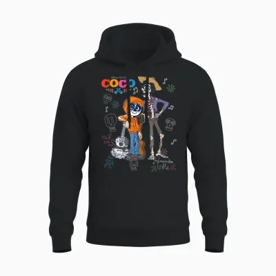 Coco Doodles Halloween Unisex Hoodie - Black