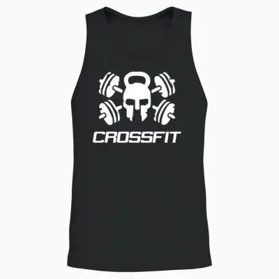 Crossfit Skull Unisex Tank Top - Black