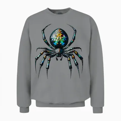 Polygon Art Araignée Araignées Unisex Sweatshirt - Sport Grey